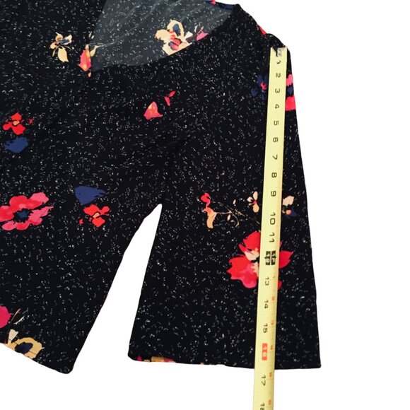 Cardigan V-neck Sleeves Stars Floral Buttons Women's Size XS Nordstrom’s - Picture 12 of 16